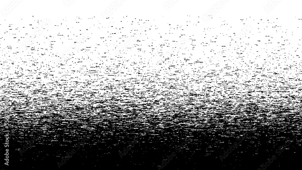 Aufkleber glitch background. abstract noise effect. vector black texture on white background. computer virus.