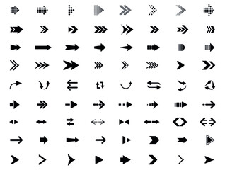 arrows icons collection in black color best arrows to used, most popular arrows 