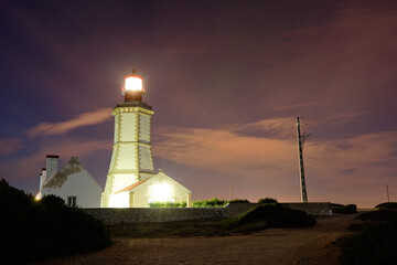 Fototapeta na wymiar Farol no cabo Espichel em Sesimbra.Light house i cabo Espichel in Portugal