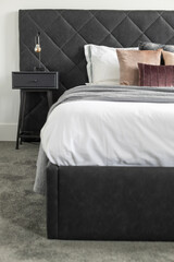 black luxury bed