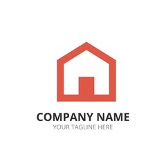 Minimalist home house logo template - 356734292