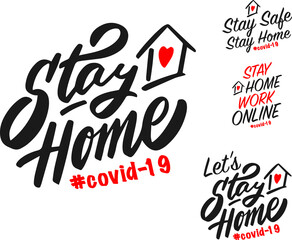 stay home , covid 19, lets stay home 