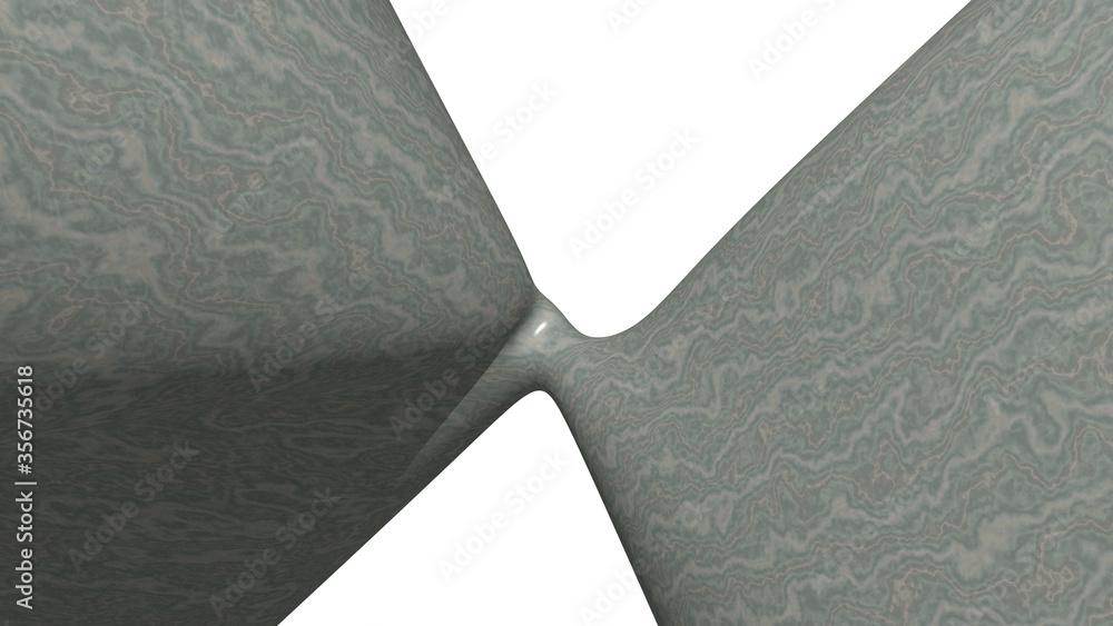 Poster mathematical shape made of stone monochromic 3d curved abstract background image made of plain marbl