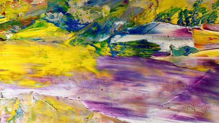 Colorful abstract background wallpaper. Modern motif visual art.  Mixtures of oil paint. Trendy...