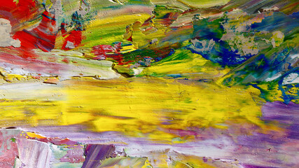 Colorful abstract background wallpaper. Modern motif visual art.  Mixtures of oil paint. Trendy...