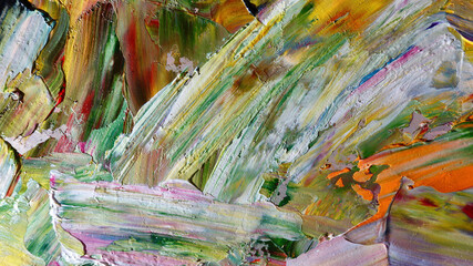 Colorful abstract background wallpaper. Modern motif visual art.  Mixtures of oil paint. Trendy...