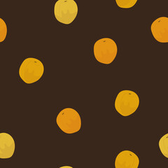 Bright pattern in brown and orange. Fresh apricot fruit