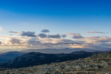 summer Hiking in the mountains of the southern Urals. mount Iremel