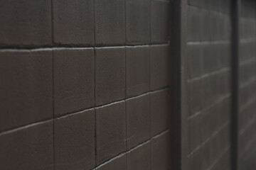 Close up of brown concrete wall tile
