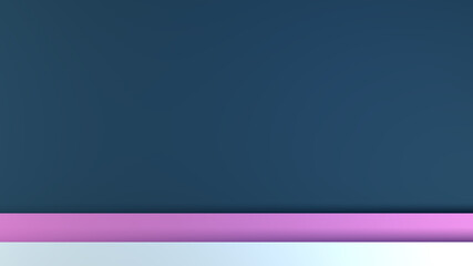 Obraz premium background display showcase minimal art shapes graphic design modern new 3d render or a 3d illustration bars header footer presentation scene form template banner empty blank canvas blue white pink