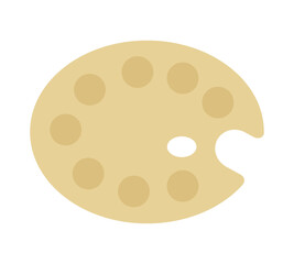 Art palette for drawing vector flat isolated