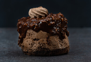 chocolate cake with nuts