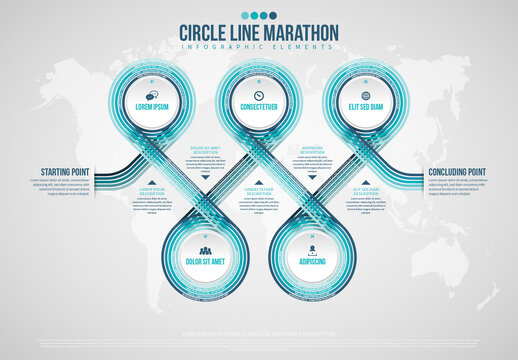 Circular Line Infographic