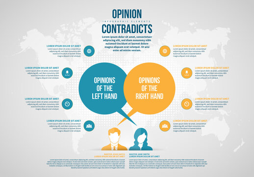 Contradicting Opinions Infographic