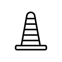cone car accessory icon vector. cone car accessory sign. isolated contour symbol illustration