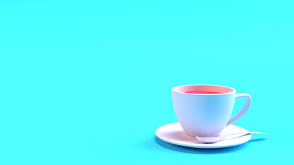 3d illustration background render healthy concept of minimal empty space shiny plates food eat dining diet care vitamins juicy medical weight loss strategy with no food fasting clean mockup view top