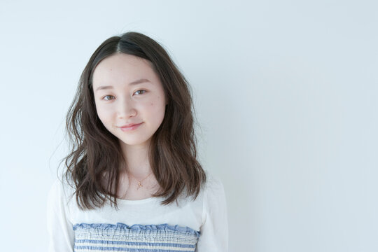 10代の女の子のポートレート