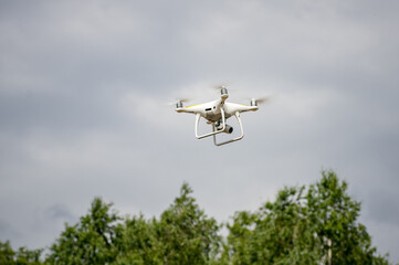 quadrocopter in flight