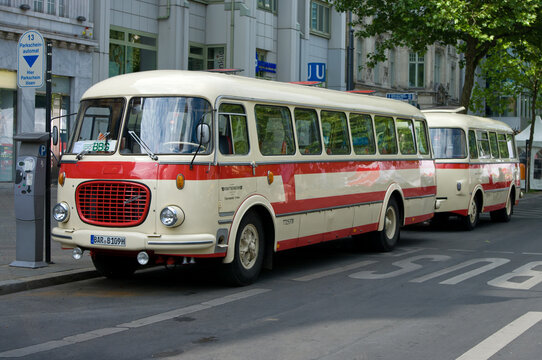 BERLIN - MAY 28: Bus Skoda 706 RTO (Karosa), the exhibition "125 car history - 125 years of history Kurfurstendamm", May 28, 2011 in Berlin, Germany.