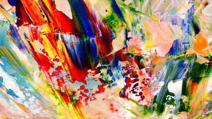Colorful abstract background wallpaper. Modern motif visual art.  Mixtures of oil paint. Trendy...