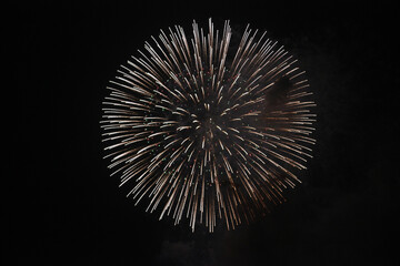 夜を彩る花火です。日本にて。
とても綺麗です。