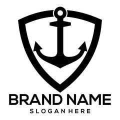 Shield logo design concept vector