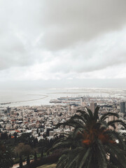 Aerial view of the city. Haifa, Israel