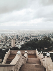 View from the top of the city. Haifa, Israel