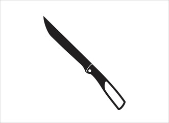 Knife icon on white background. Vector illustration.