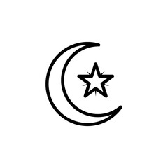 Star and moon icon vector illustration