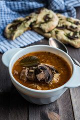 soup with meat