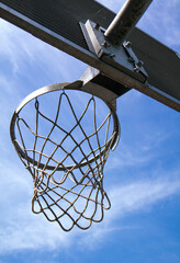 street basketball court in New York