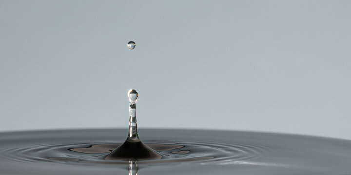 Gotas de agua y ondas
