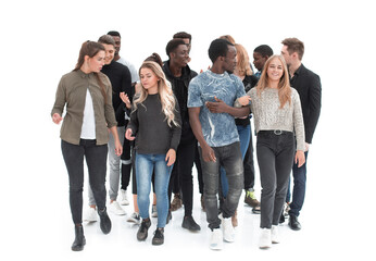 Fototapeta premium Young attractive business people - the elite business team