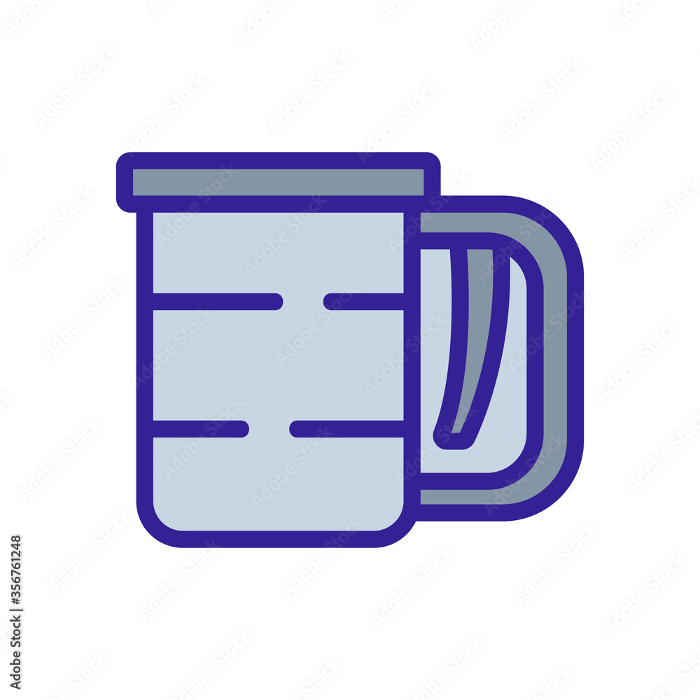 Poster sieve with flour icon vector. sieve with flour sign. isolated color symbol illustration