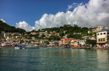 Fototapeta na wymiar view of the bay in Grenada