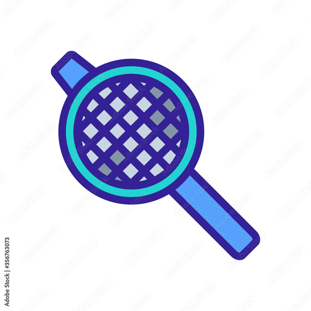 Poster sieve box icon vector. sieve box sign. isolated color symbol illustration