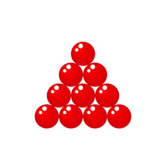 Red caviar vector illustration isolated on white. Luxury fish caviar in triangle shape