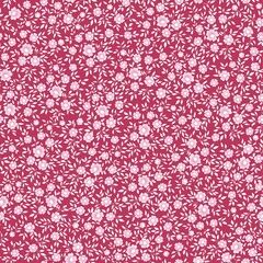 seamless abstract red floral background