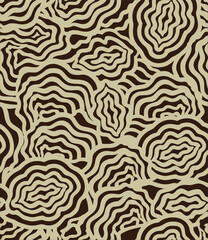 Seamless abstract background, retro pattern for fabric or wallpaper. Vector