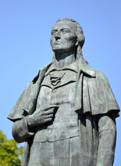 A fragment of the monument to German poet Friedrich Schiller (1910). Kaliningrad