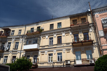 Historical area early morning at spring. Downtown.  Kiev,Ukraine