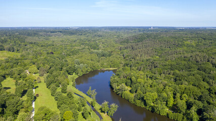 étangs de Hollande dans la forêt de Rambouillet près de Versailles