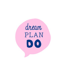 Hand lettering illustration for your design. Inspirational quote. Create your own magic