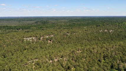 Forêt de Fontainebleau, vue du ciel (île-de-France)