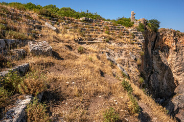 The remaining from Sillyon, which was an important fortress and city near Attaleia in Pamphylia, on the southern coast of modern Turkey.