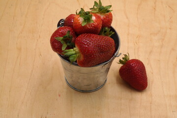strawberries in a bowl