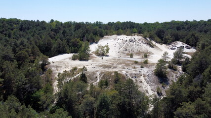 Forêt de Fontainebleau, vue du ciel (île-de-France)