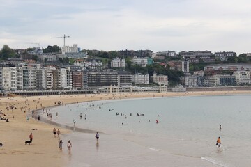 Playa de la concha, San Sebastián 