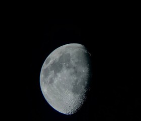 full moon over black